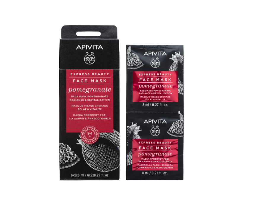 Apivita Face Mask Pomegranate Radiance And Revitalization Apivita Face Mask Pomegranate Radiance And Revitalization - Image 1