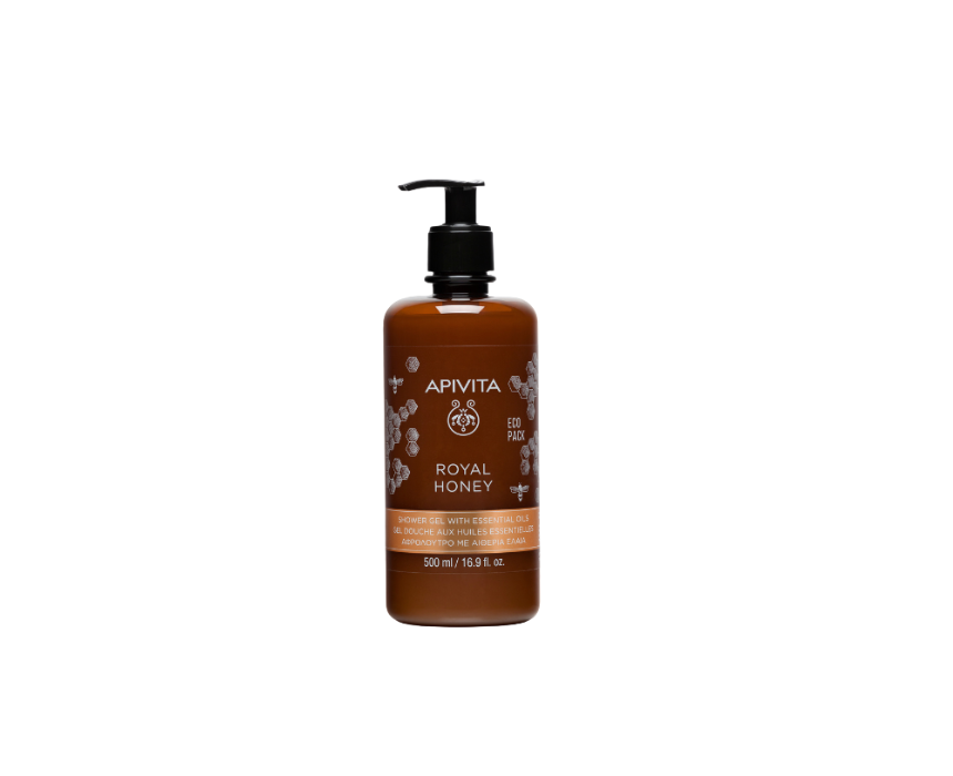 Apivita Royal Honey Shower Gel with Essential Oils Ecopack 500ML Apivita Royal Honey Shower Gel with Essential Oils Ecopack 500ML - Image 1