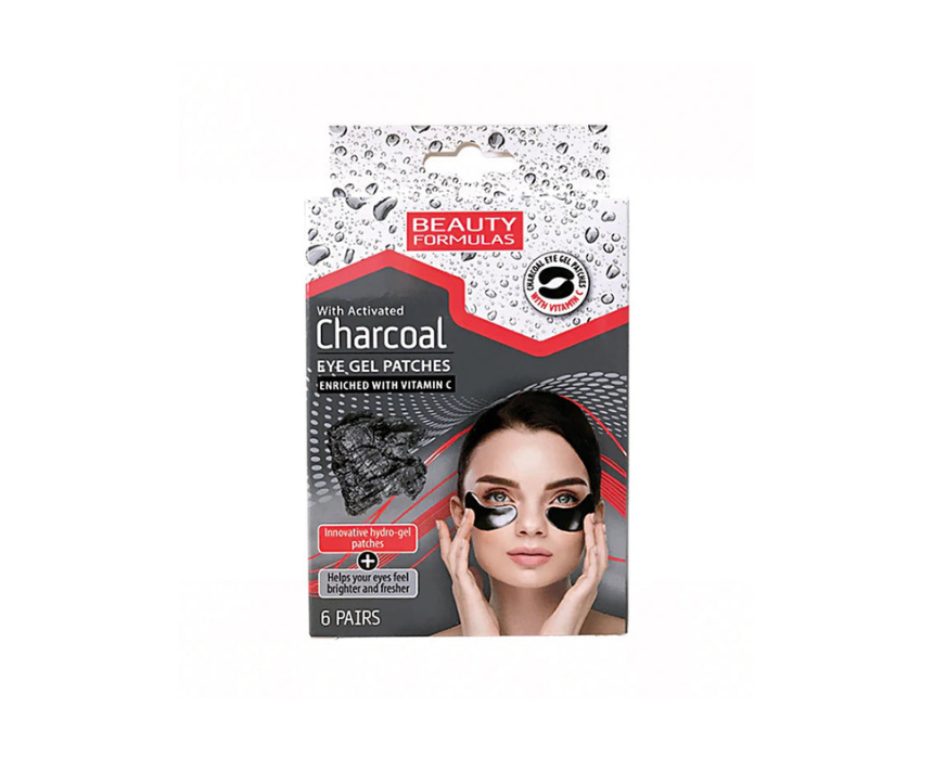Beauty Formulas Eye Gel Patches Charcoal With Vitamin C 6 Pairs Beauty Formulas Eye Gel Patches Charcoal With Vitamin C 6 Pairs - Image 1