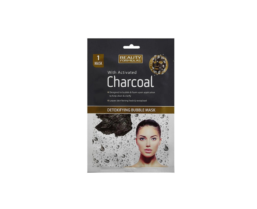 Beauty Formulas Facial Sheet Mask Charcoal Detox 1 Piece Beauty Formulas Facial Sheet Mask Charcoal Detox 1 Piece - Image 1