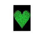 Black & Green Heart - Image 