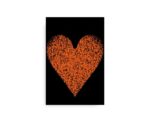 Black & Orange Heart - Image 