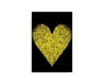 Black & Yellow Heart - Image 