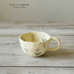 Tulip Flower Handmade Ceramic Mug - Image 