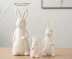 Ceramic Trio Bunnies - Image 