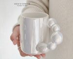 Bubble-Handle Modern Mug - Image 
