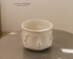 Face Design Ceramic Bowl - Image 