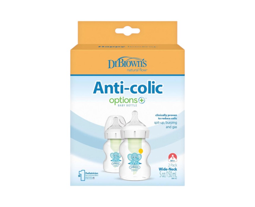 DRBWB52015_1-768x768 Dr. Brown’s Options+ 150ml Wide-Neck Bottles - Elephant - Image 1