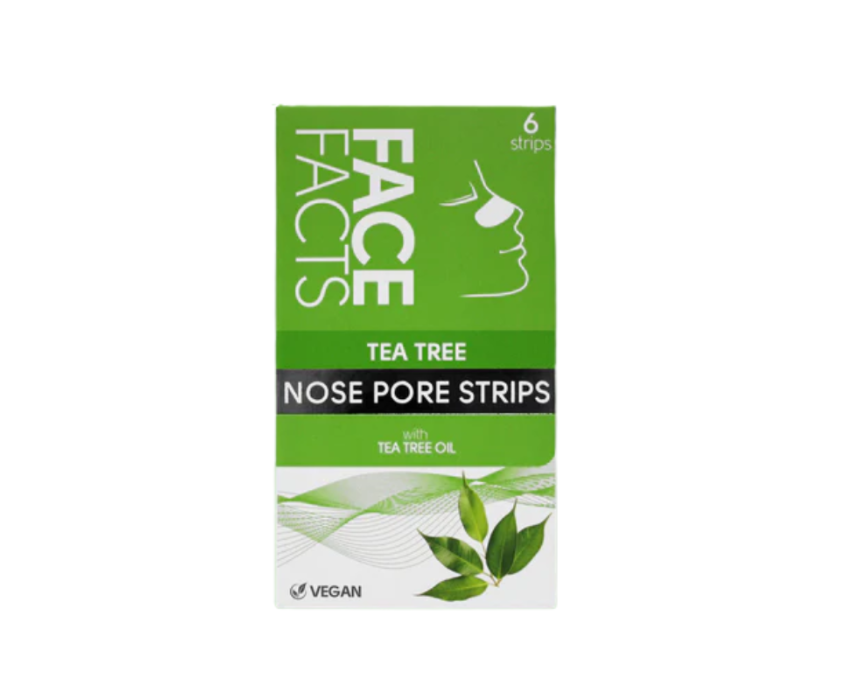 Face Facts Tea Tree Nose Strips 6 Strips Face Facts Tea Tree Nose Strips 6 Strips - Image 1