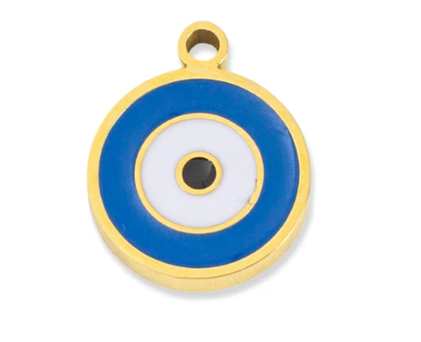 Handmade Blue Bracelet (22) Blue Eye Charm - Image 1