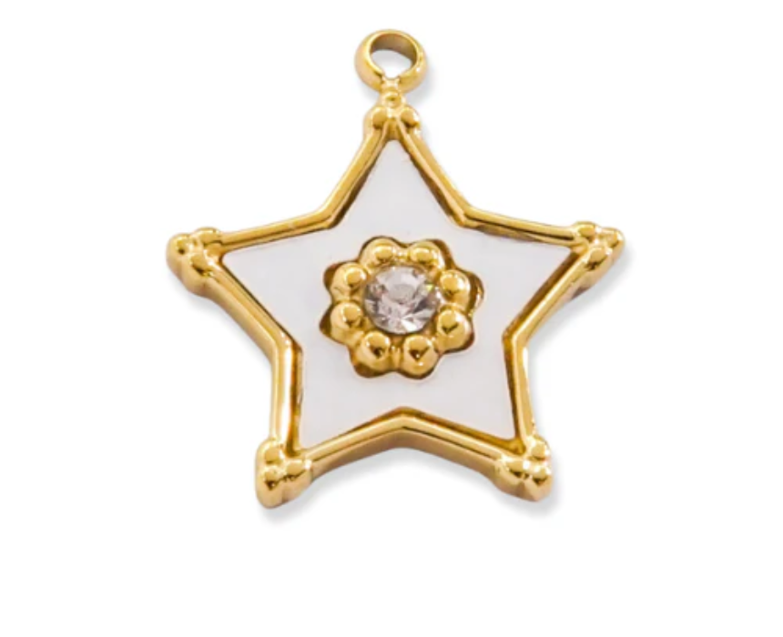 Handmade Blue Bracelet (26) Star Charm - Image 1