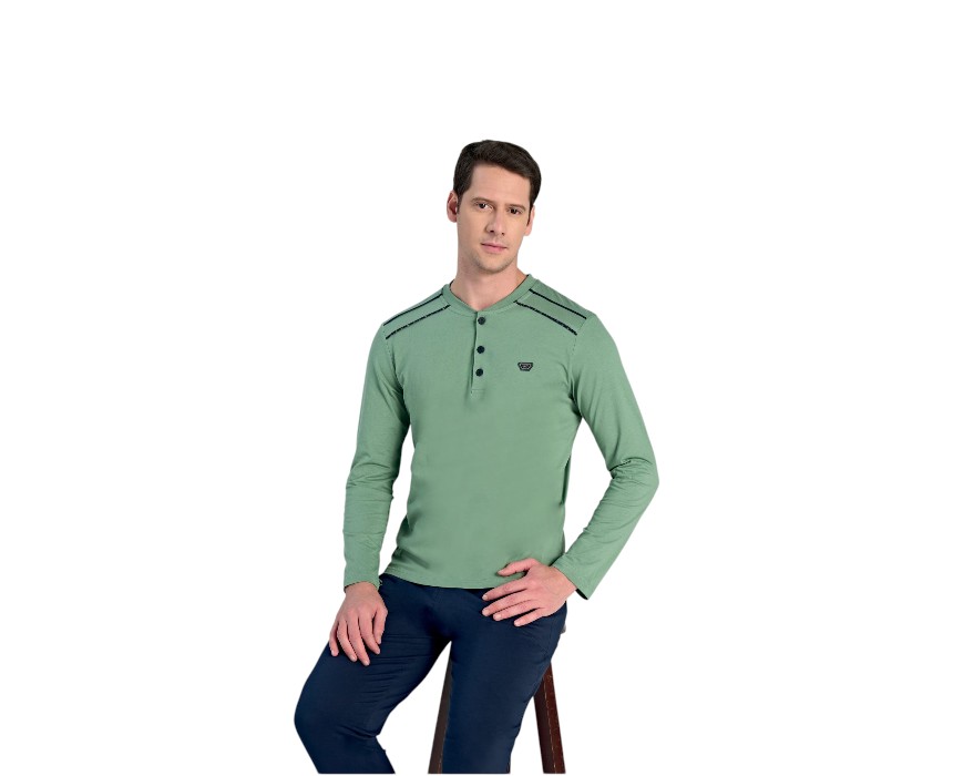 IMG-20260216-WA0244 Poleren Men’s Turkish Cotton Pyjama - Sage Green - Image 1