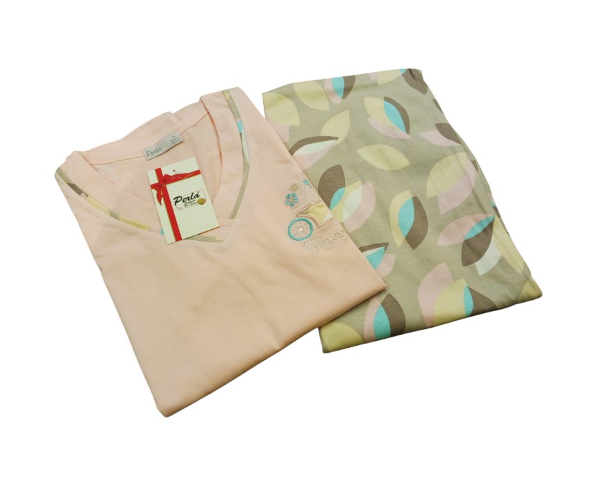 IMG-20260301-WA0085 Perla Women’s Cotton Spring Pyjama - Pink - Image 1