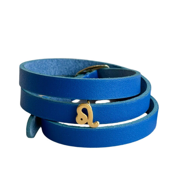 Strap Leather Bracelet with Charms