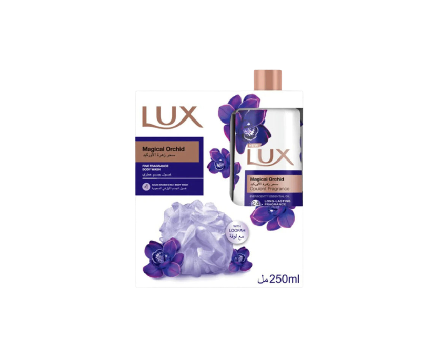 Lux Body Wash Magical Orchid With Loofah 250 ml Lux Body Wash Magical Orchid With Loofah 250 ml - Image 1