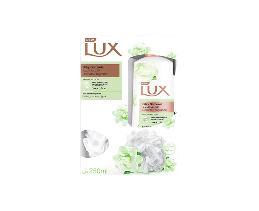 Lux Body Wash Silky Gardenia With Loofah 250 ml Lux Body Wash Silky Gardenia With Loofah 250 ml - Image 1