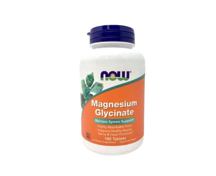 Now Magnesium Glycinate 200mg 180Tablets Now Magnesium Glycinate 200mg 180Tablets - Image 1