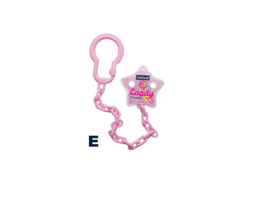 Optimal Pacifier Holder With Plastic Clip Optimal Pacifier Holder With Plastic Clip - Image 1