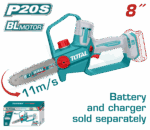 Total 20V Cordless Chainsaw 8 Inch (tool only) - Image 