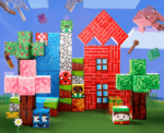 Magnetic Building Blocks Forest Adventure Minecraft (106 pcs) - Image 