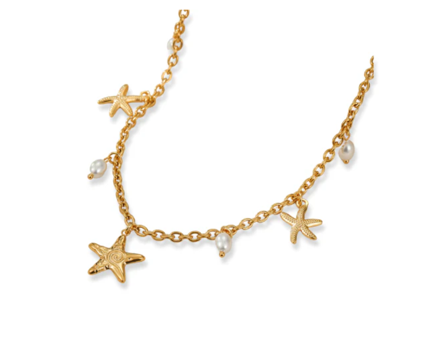 Untitled design (31) Starfish Charms Necklace - Image 1