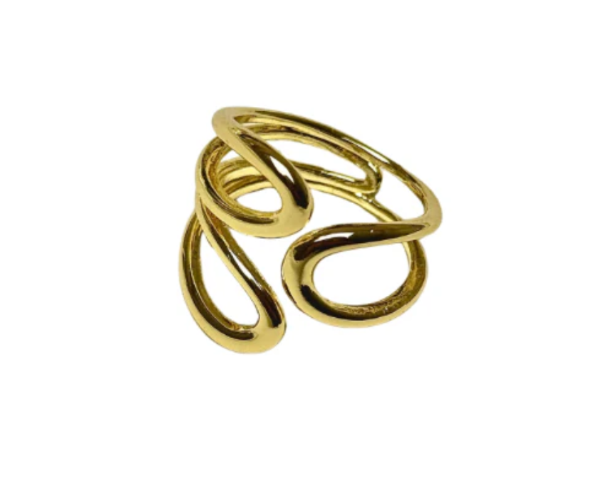 Untitled design (39) Triple oval Ring - Image 1