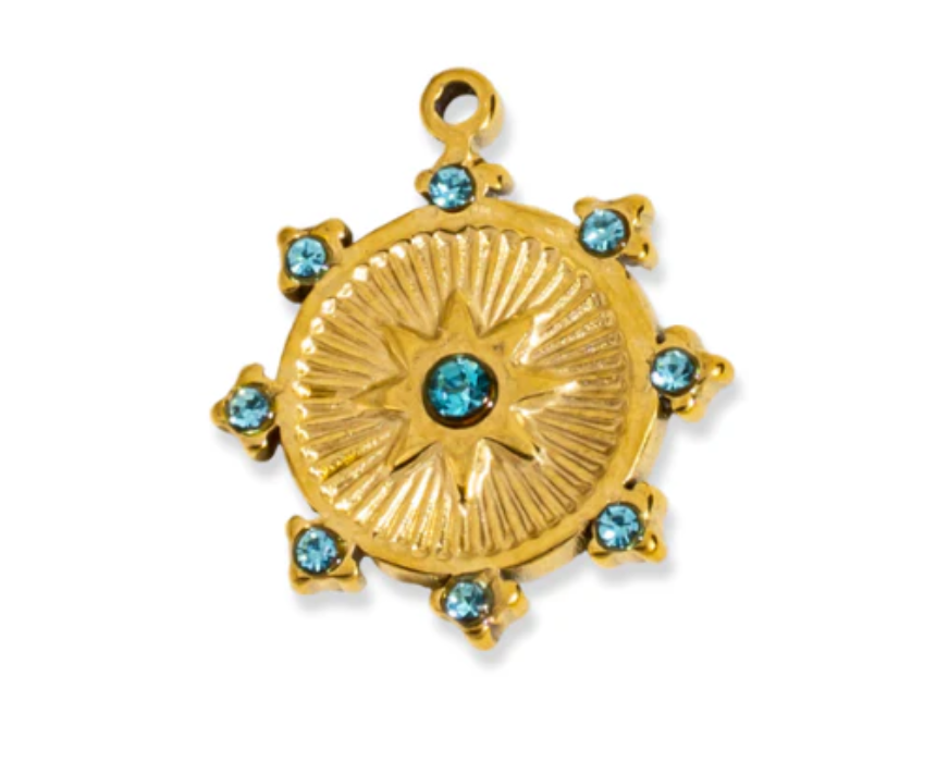 Untitled design Blue Stones Charm - Image 1