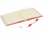 Notebook with Gel Pen Square Red - Image 