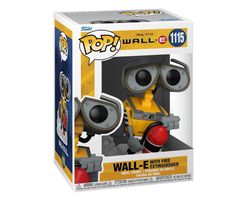 Untitled design (56) Disney Wall E with Fire Extinguisher Vinyl Figure - Image 1