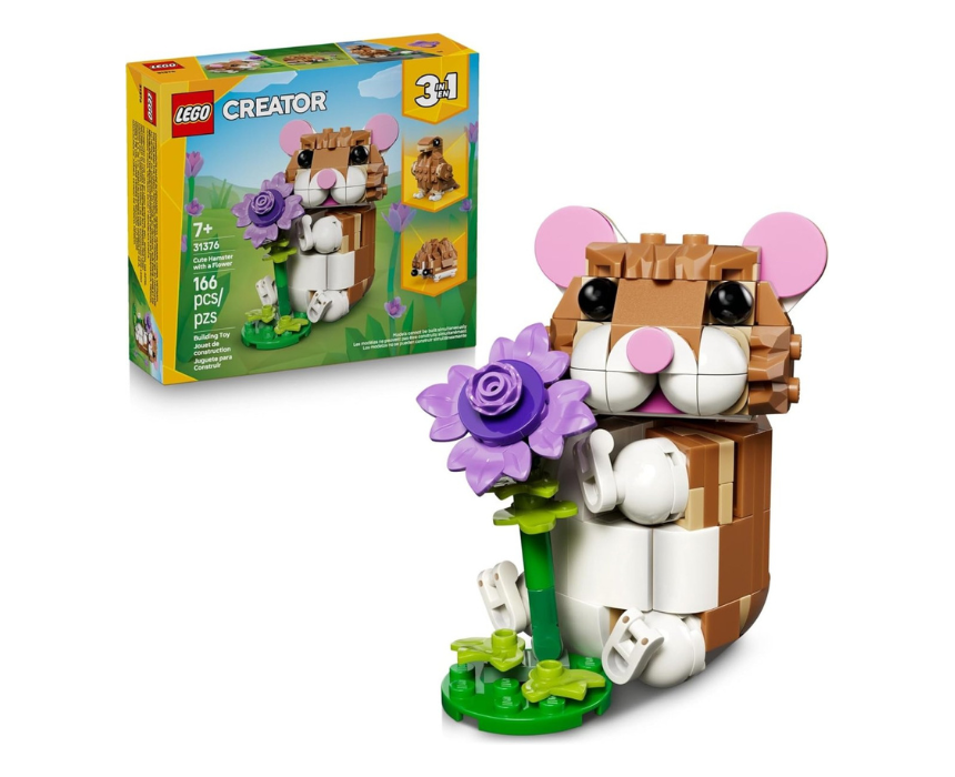 Untitled design (56) Cute Hamster with a Flower - Image 1