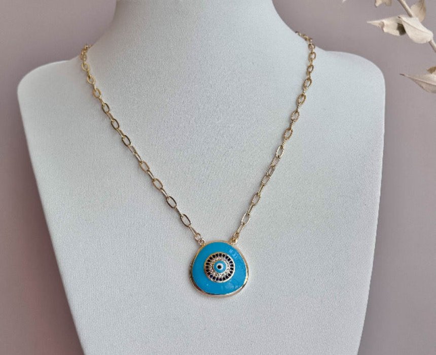 Untitled design (71) Blue Eye Necklace - Image 1