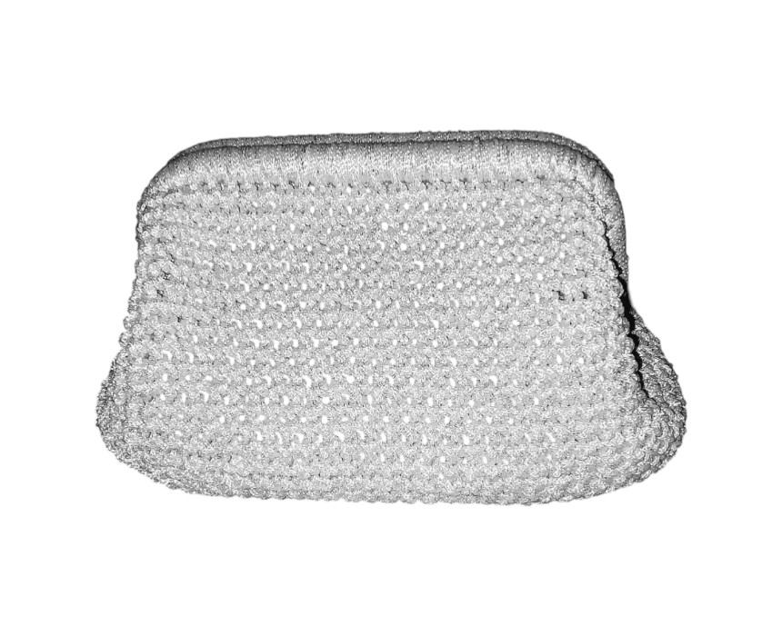 WhatsApp Image 2026-03-27 at 1.35.12 PM Silver and Glittery Clutch Bag - Image 1