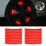 Luminous Reflective Wheel Stickers – 20pcs, Universal Fit, Waterproof - Image 