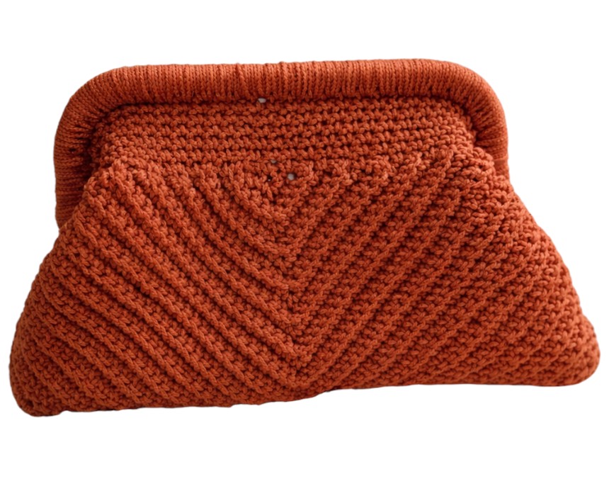 file_000000004ae871f4af623a75d038ba68 Terra Cotta Orange Clutch Bag - Image 1