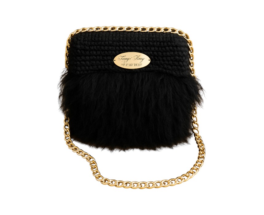file_0000000089b871f4a377c8723121417a Black Fur Clutch Bag - Image 1