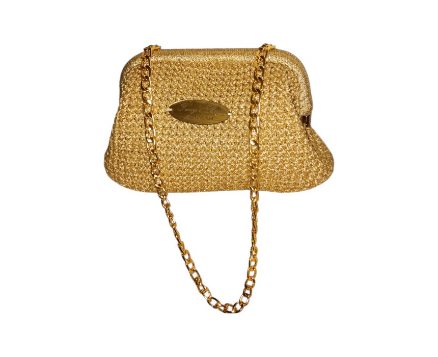 file_00000000add071f7a0d9e1c1936a1864 Golden and Gliterry Clutch Bag - Image 1