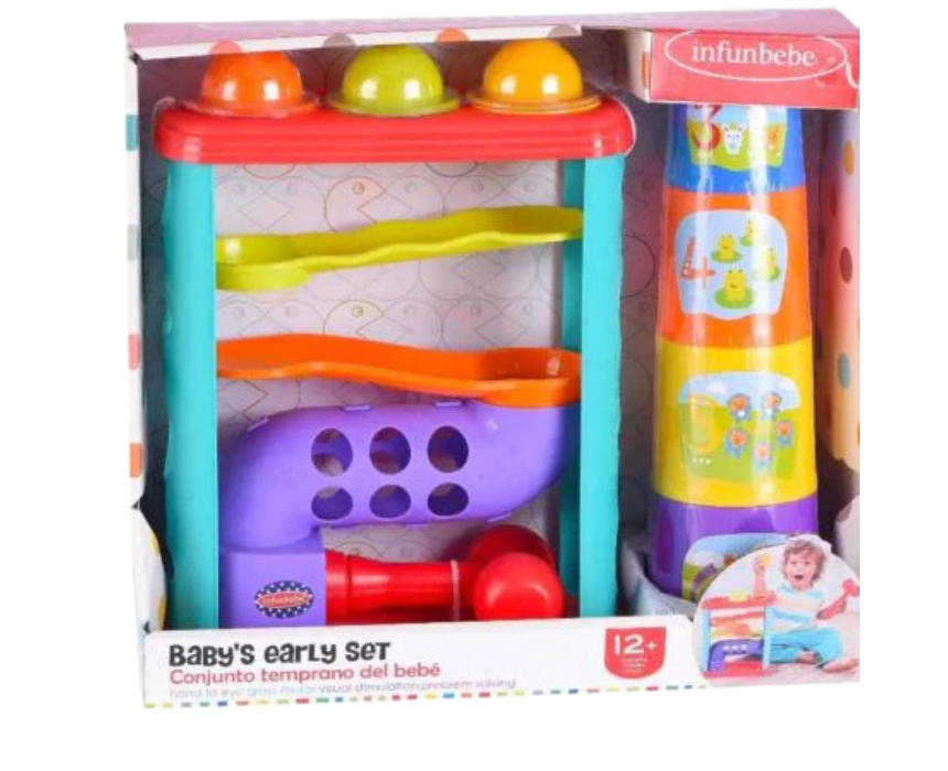 puzzle games, construction toys, educational toys, model building, creative hobbies, brain teaser, family activities, collectible decor INFUNBEBE BABY'S EARLY SET - Image 1