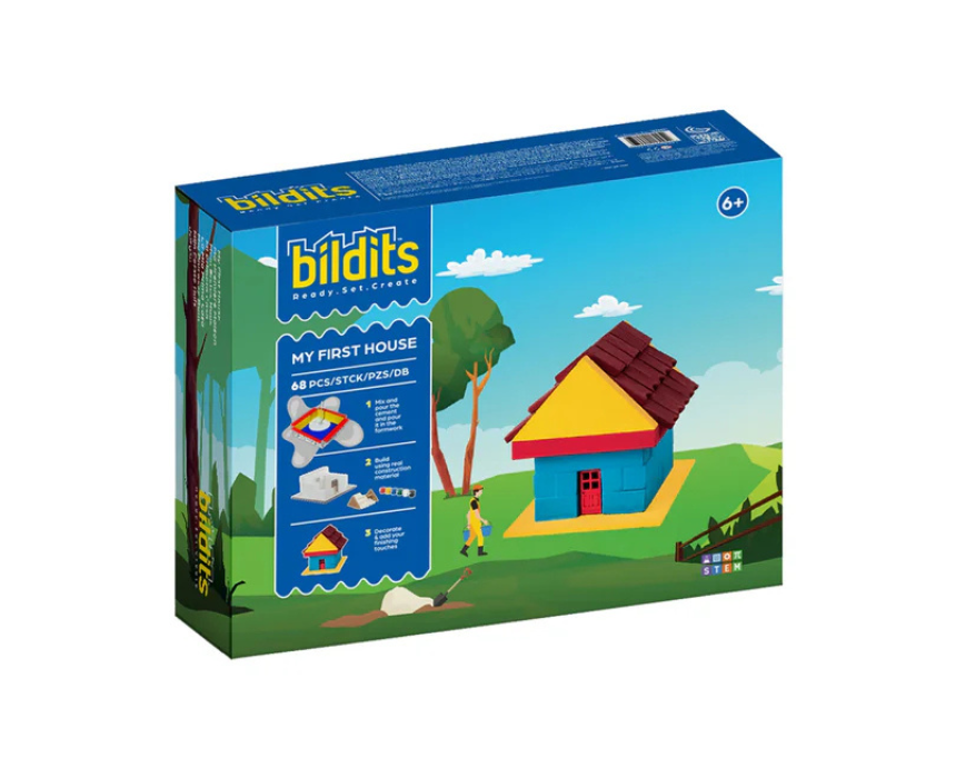 puzzle games, construction toys, educational toys, model building, creative hobbies, brain teaser, family activities, collectible decor BILDITS MY FIRST HOUSE - Image 1