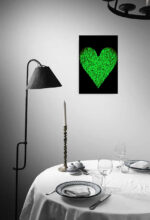 Black & Green Heart - Image 