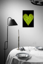 Black & Lime Heart - Image 