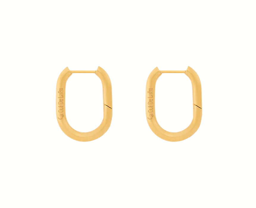 1 Bold Edges Huggie Earrings For Women - Image 1