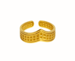 Gold Crown Ring Elegant - Image 