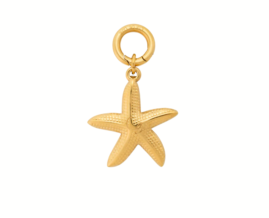 1 Golden Starfish Charm - Image 1