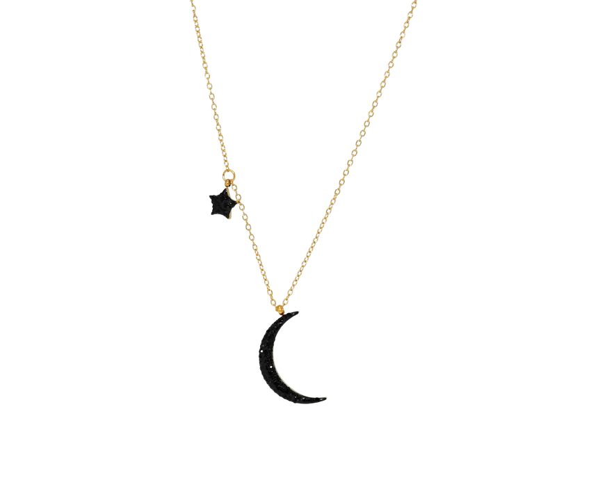 1 Black Moon Necklace - Image 1