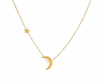 Moon Star Necklace Pendant - Image 