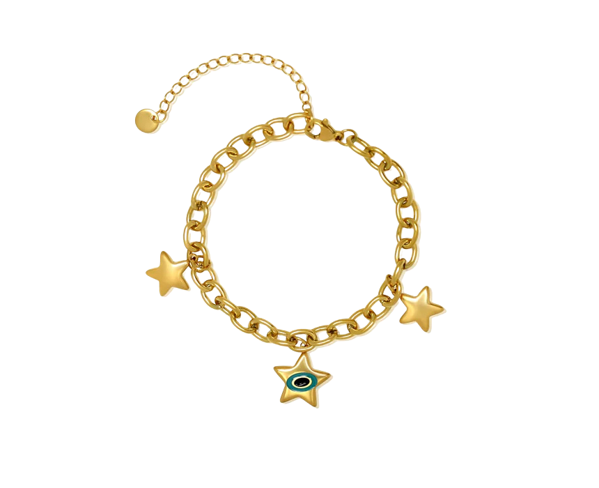 1 Charm Bracelet Star Design - Image 1