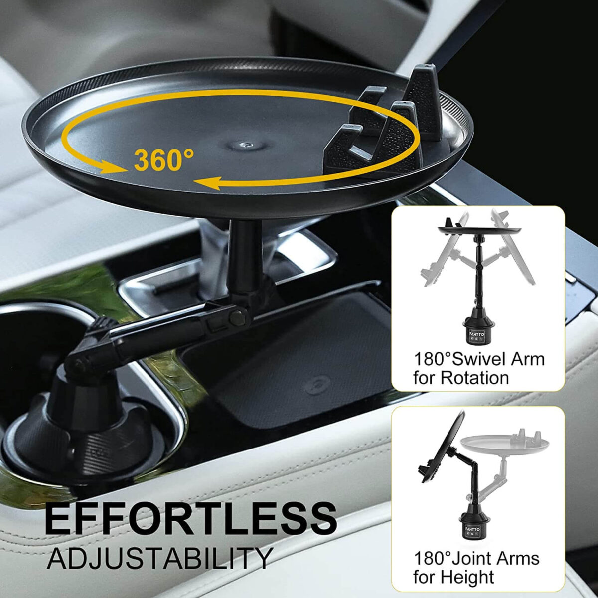 Car Steering Food Tray & Phone Holder - Image 