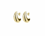 Gold Hoop Earrings Bold Style - Image 