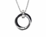 Circle Pendant Necklace Multi Loop - Image 