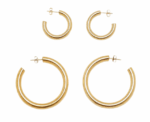Bold Hoop Earrings Thick - Image 